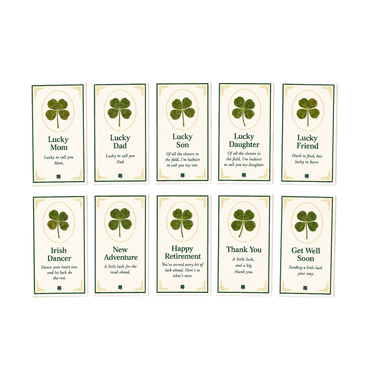 Clover wallet cards for many occasions